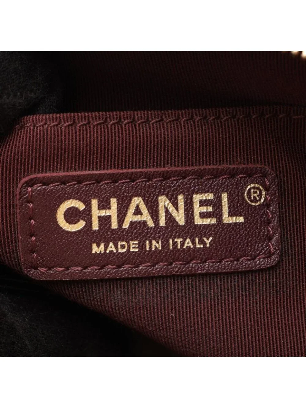 Chanel Shoulder Bag Quilted Black Leather Canvas